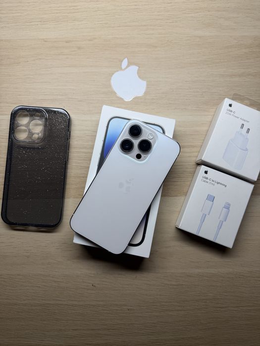 iPhone 14 Pro 128gb srebrny bateria 100% komplet