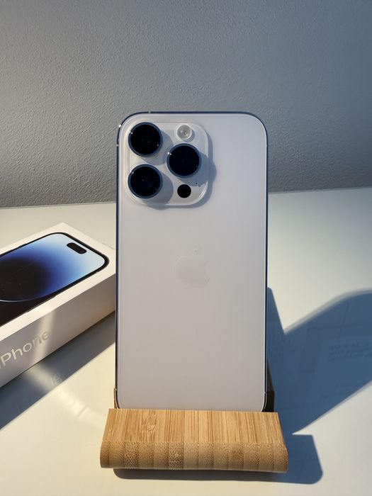 iPhone 14 Pro 128GB Silver | stan IDEALNY + etui + pudełko