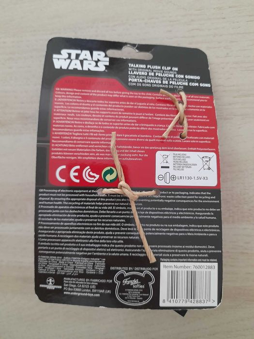 Porta Chaves Falante R2D2 Star Wars Novo