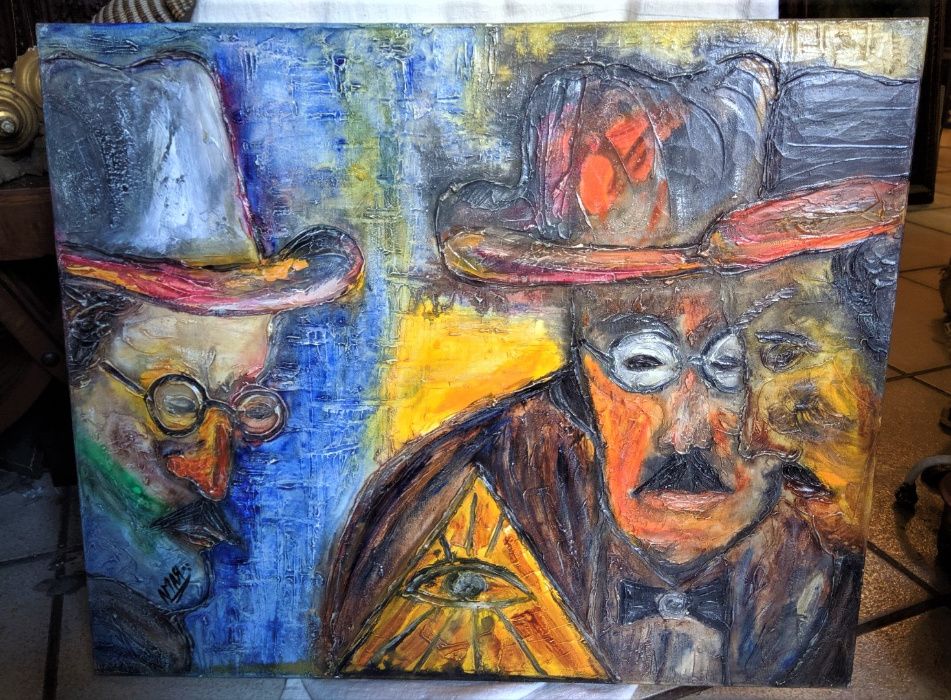 Quadro Óleo Sobre Tela Rama 1
