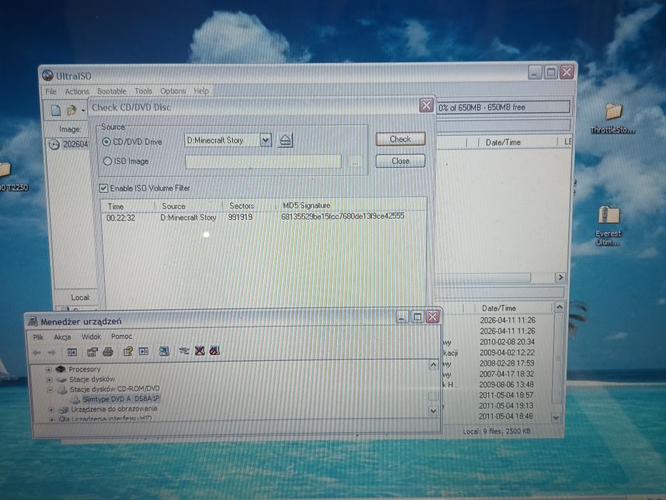 Napęd DVD ATA \ 12.7 mm \ DS-8A1P Philips & Benq 2007r