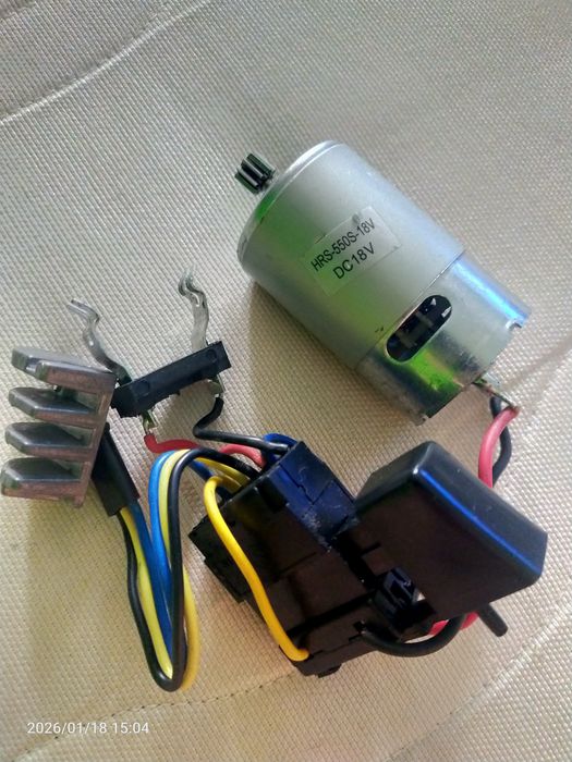 Silnik DC 18V do wkrętarki HRS 550
