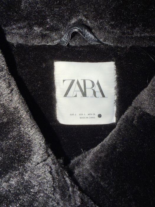Дубленка авиатор zara