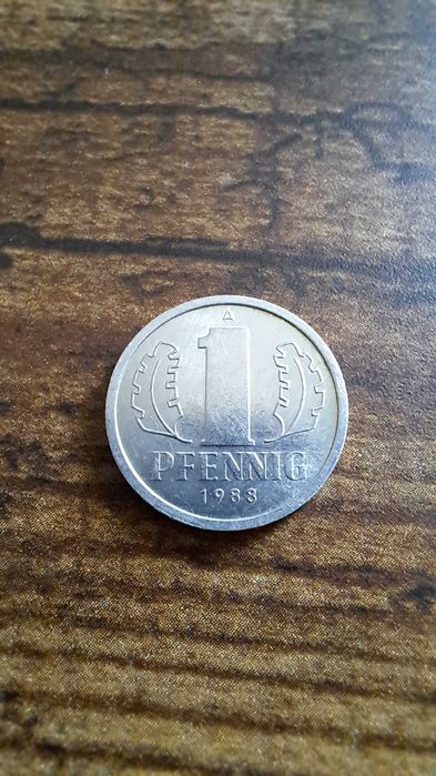 Moneta 1 Pfennig – DDR – 1988 – Niemiecka Republika Demokratyczna