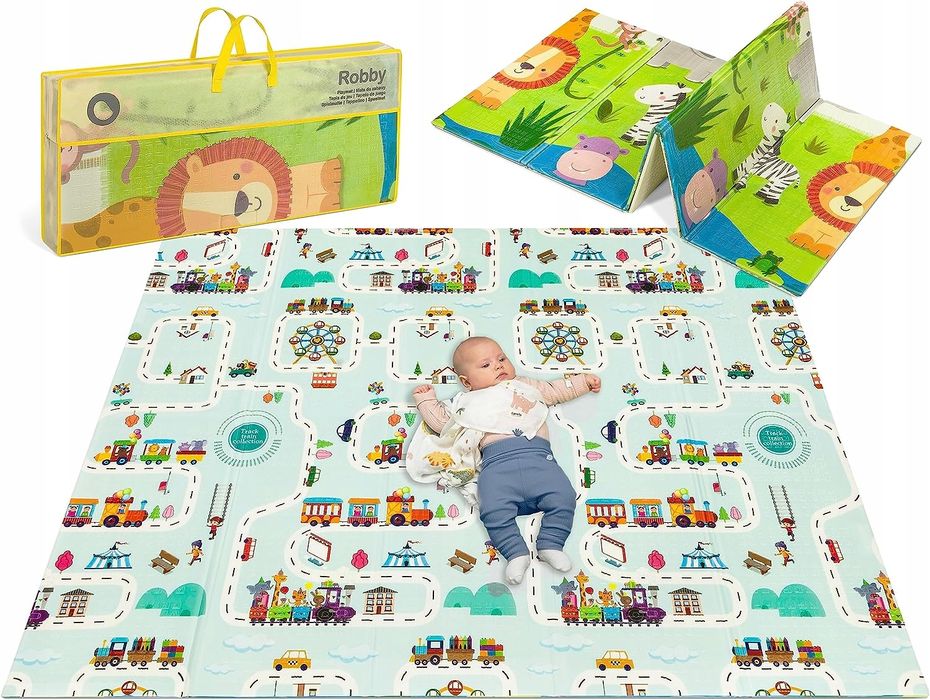 Lionelo Robby Mata dla dziecka składana 200x180cm