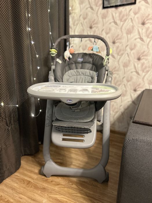 Стільчик для годування Polly Magic Relax Graphite 3 в 1