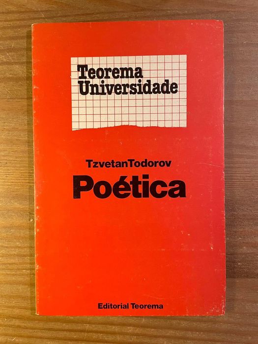 Poética - Tzvetan Todorov (portes grátis)
