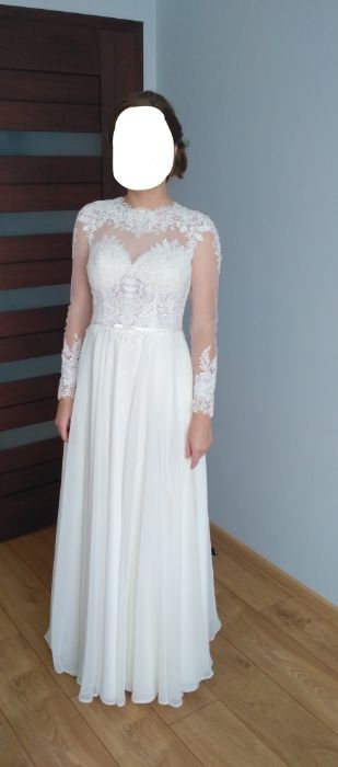 Piękna! romantyczna suknia ślubna gala piwone