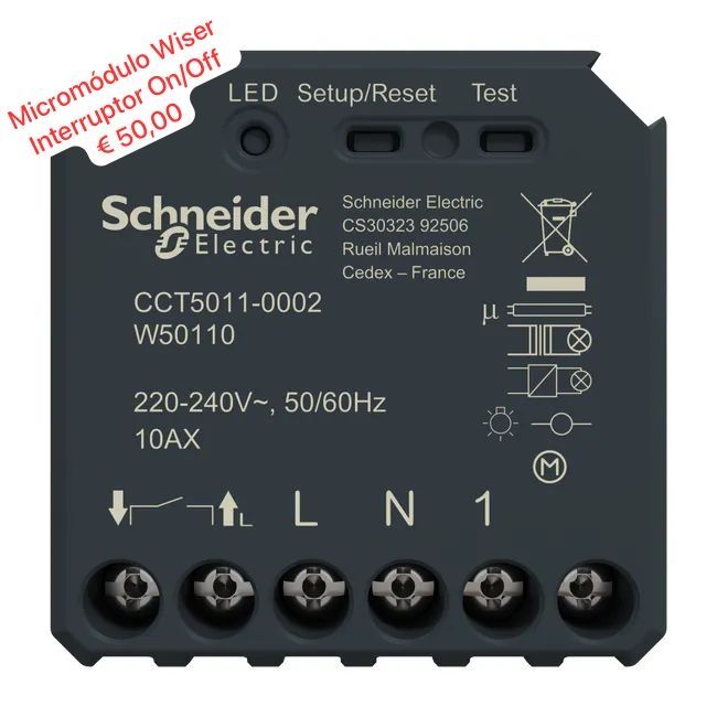 Wiser Schneider Micro Module SHADE CONTROL / LIGHTING / SWITCH64552551339523121