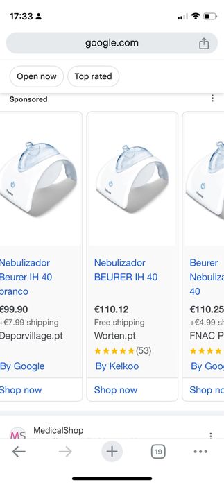 Nebulizador Beurer medical IH40