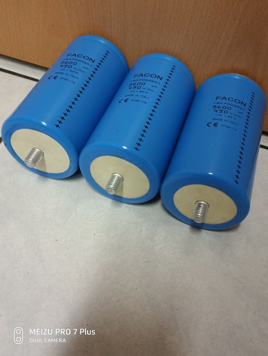 Электролитический конденсатор Facon 450VDC, 5600uf Италия.