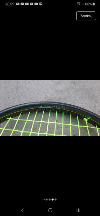 Rakieta tenisowa wilson pro staff 100