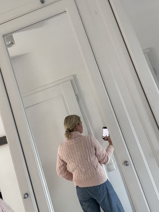 Sweter Chaps by Ralph Lauren kardigan brokatowy