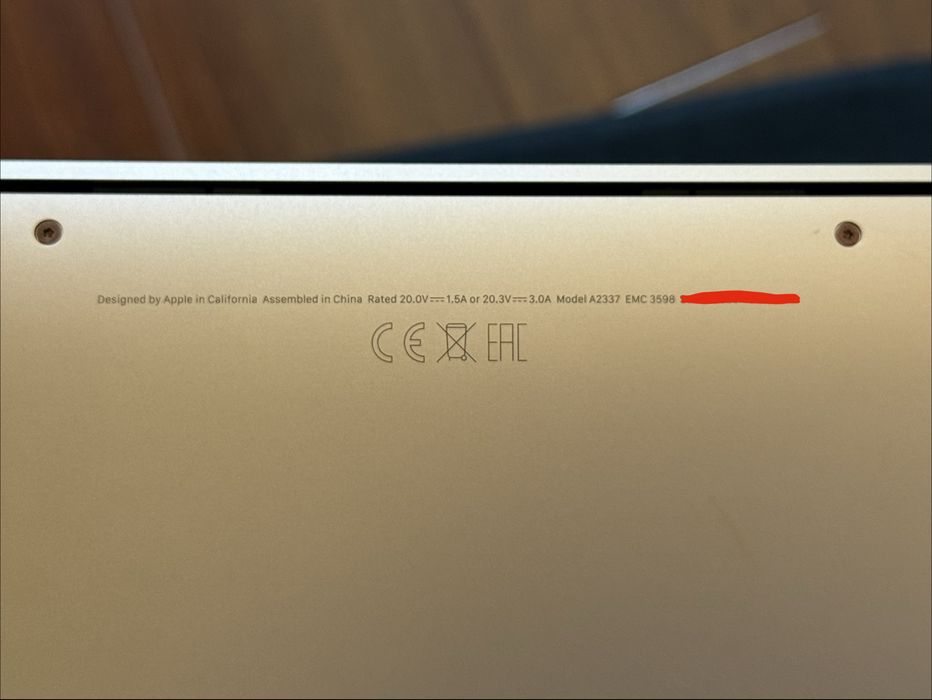 Macbook Air M1 256GB, RAM 8GB