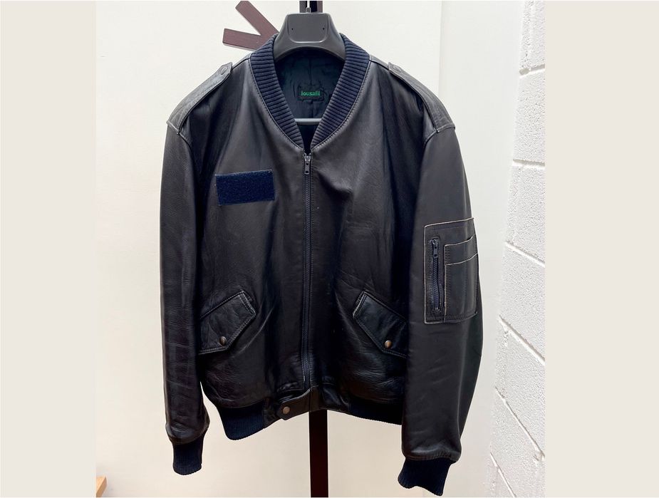 Blusão de pele estilo Flight Jacket/Bomber Marinha de Guerra Portuguesa