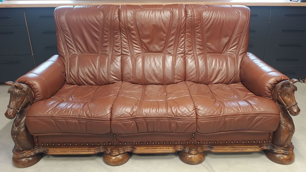 Skórzana kanapa 3-osobowa