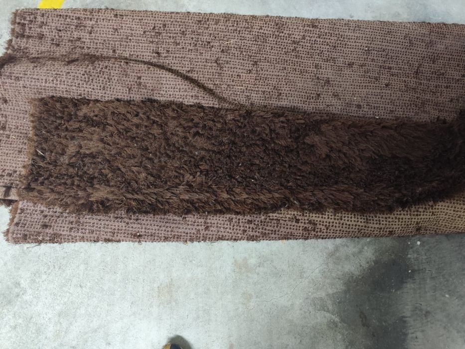 Brown carpet with "long" pile