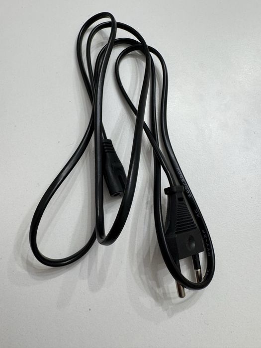 Кабель мережевий 220V 2pin CEE 7/16 - C7 RVV-2P 2x0.5 1.5 метра