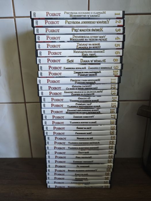 Płyty dvd Poirot 31 sztuk kolekcja