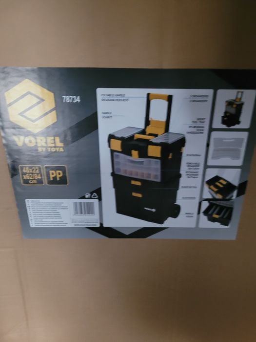 Nowy wózek narzędziowy.