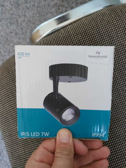 Lampa sufitowa SPOT IRIS LED BLACK 7W 8994 Nowodvorski