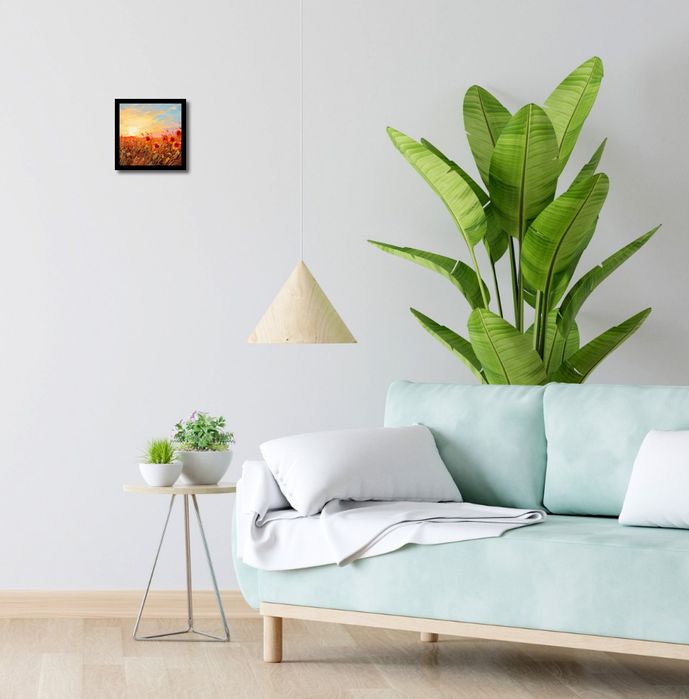Plakat 20x20cm Płomienie Zmierzchu