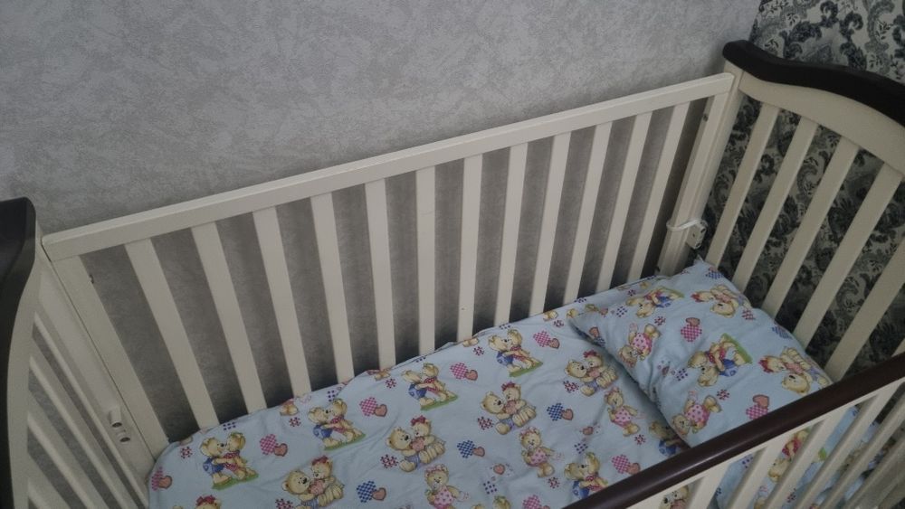 Дитяче ліжечко Верес ЛД3 (маятник + шухляда) + кокосовий матрац
