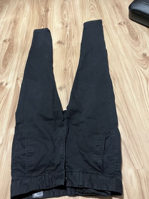 meskie spodnie slim fit typu garnitur