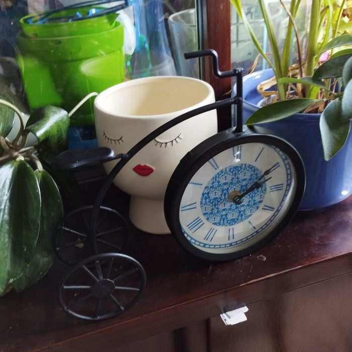 Zegar bicykl retro rower