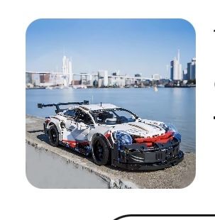 Klocki samochód Porsche 911 RSR