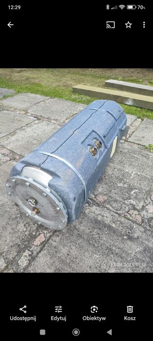 Zasobnik z kwasówki około 55 l z wężownicą 24 wężownice szerokość 20 cm kW