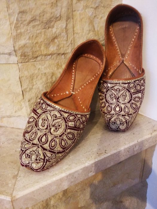 Buty baleriny orientalne  skóra