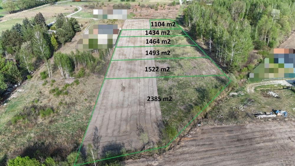 Działka 1104m2 z możliwością zabudowy