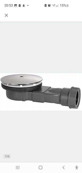Syfon do brodzika Slim 90mm bardzo niski