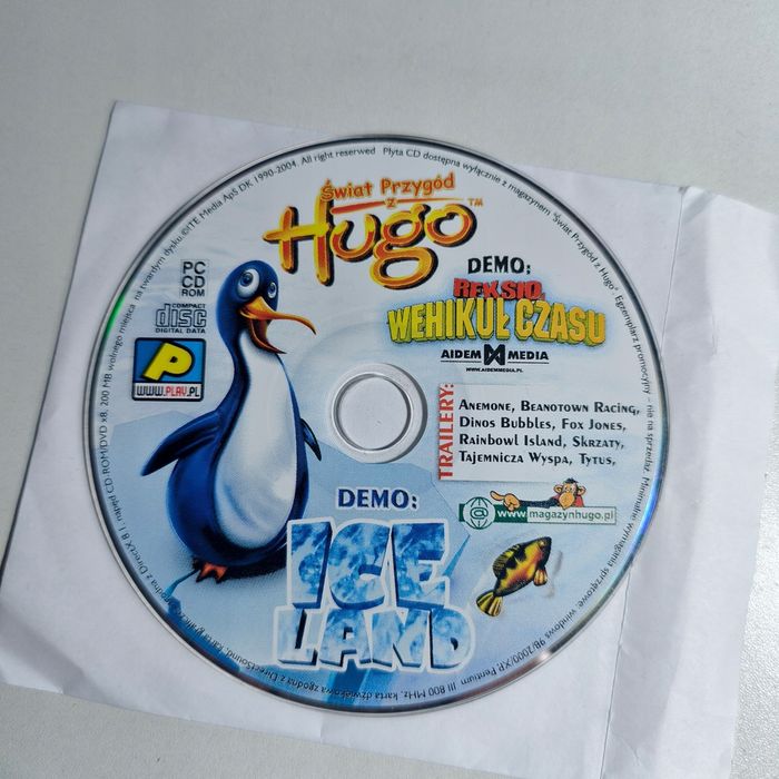 gra pc - świat przygód z hugo + demo reksio i wehikuł czasu