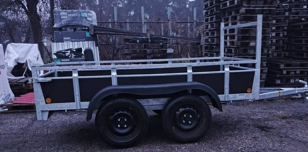 Przyczepka samochodowa dwuosiowa 750kg wymiary 258/131