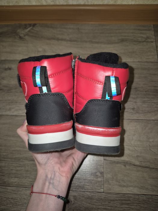 Сапоги сапожки для дівчинки червоні 24 розмір, ідеальні