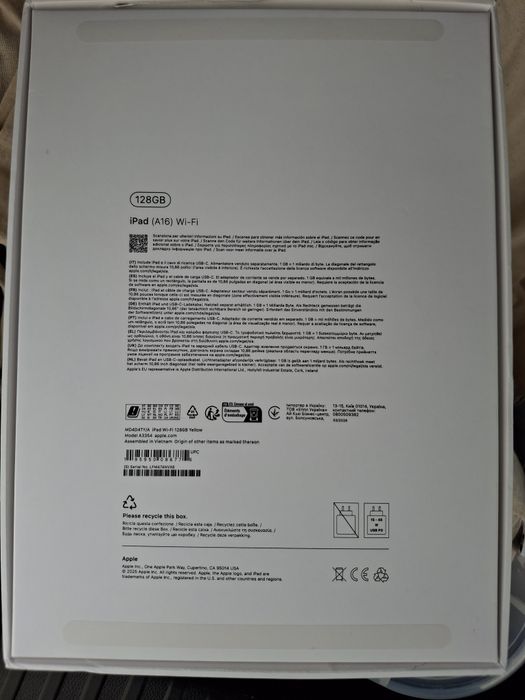 iPad APPLE A16 11'' amarelo (128 GB - Wi-Fi)