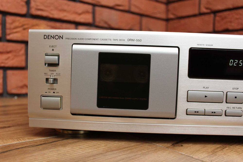 ‼️ *** Deck  Denon DRM-550 * Magnetofon Kasetowy ‼️ Po przeglądzie