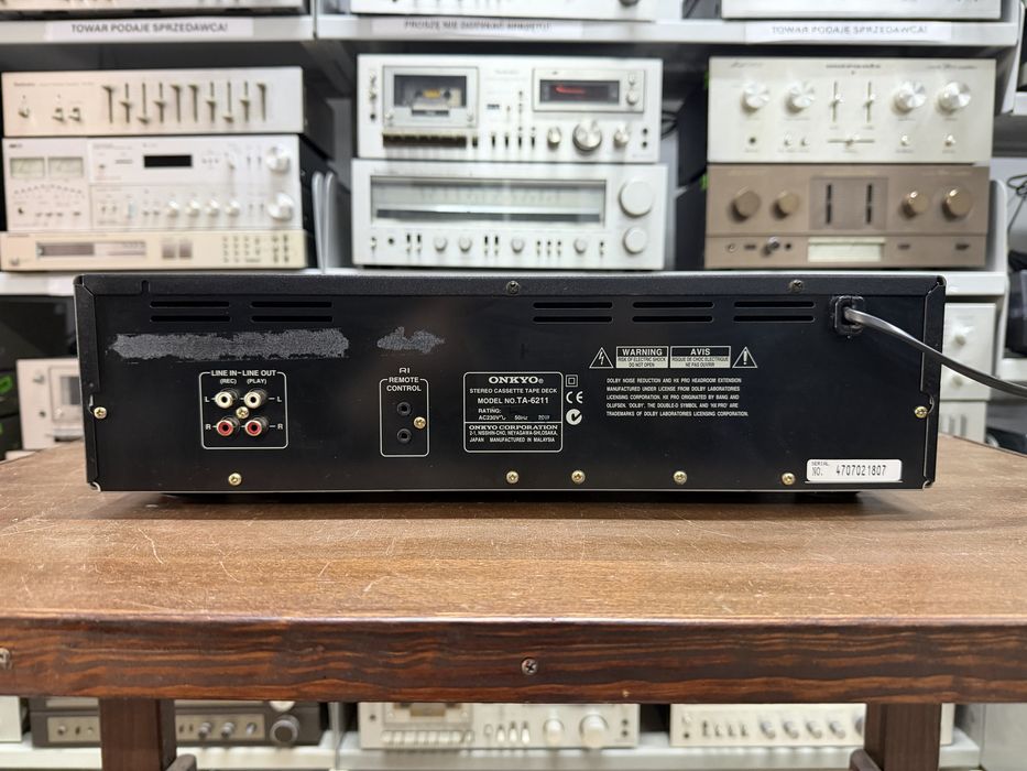 ‼️ Magnetofon kasetowy Onkyo TA-6211 Audio Room
