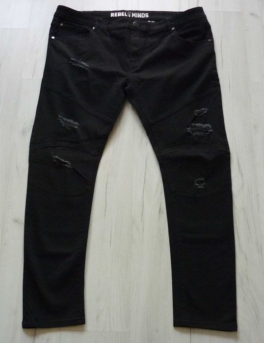 Męskie spodnie jeansowe REBEL MINDS jeans rozmiar 3XL W42 L32 STRETCH