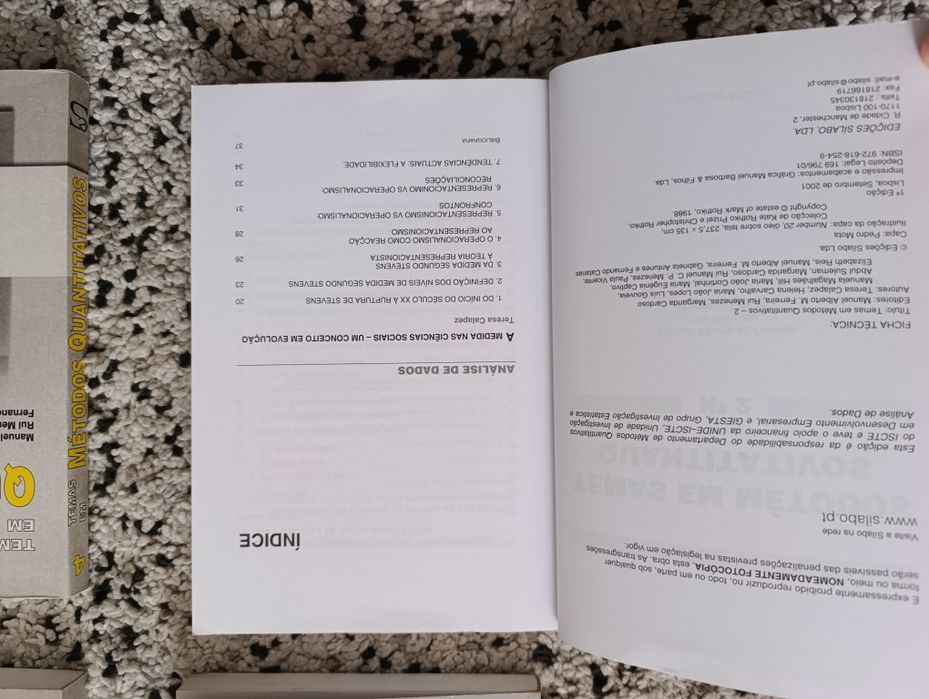 Temas em Métodos Quantitativos - 1, 2, 3 e 4 (portes incluídos)