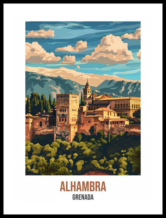 Plakat 40x55cm Alhambra