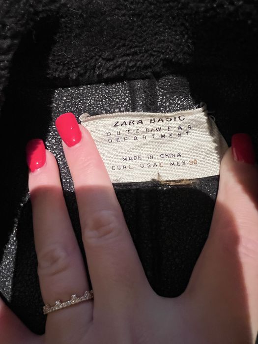 Дублянка подовжена zara дубленка косуха