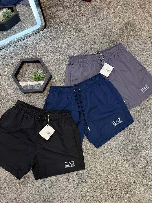 Чоловічі Шорти для плавання  пляжні шорти   Armani EA7    Армані рефлектив
