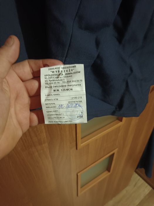 Mundur Marynarski 125/MON bluza niebieska smerf