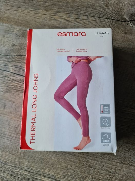 Nowe getry legginsy termiczne na narty Esmara rozm L  (44)