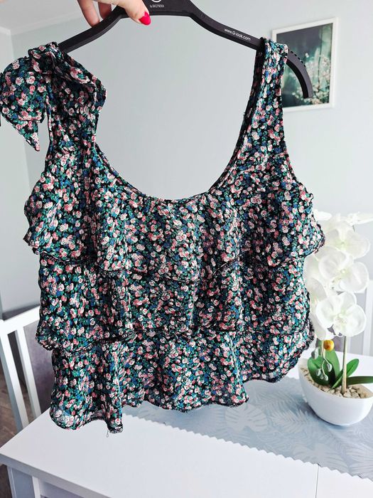 Top bluzka falbanki New Look 40 L plaża