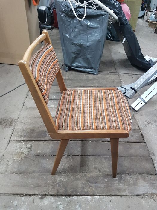 Krzesła Tapicerowane "jar"z PRL.6 szt.