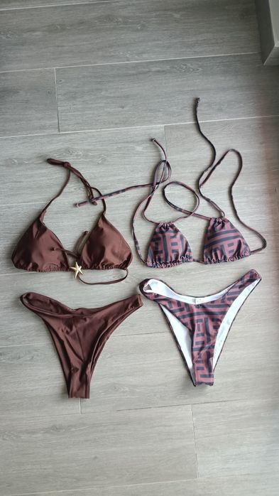 2 bikini s tons castanho